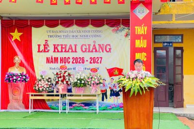 Trường Tiểu học Ninh Cường tổ chức Lễ khai giảng năm học 2026–2027 và tham dự chương trình khai giảng trực tuyến cả nước.