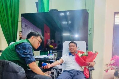 TRƯỜNG TIỂU HỌC TRỰC HÙNG TÍCH CỰC HƯỞNG ỨNG NGÀY HỘI HIẾN MÁU NHÂN ĐẠO.