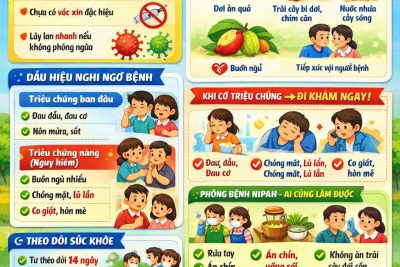 TRƯỜNG TIỂU HỌC TRỰC HÙNG TĂNG CƯỜNG TUYÊN TRUYỀN PHÒNG, CHỐNG DỊCH BỆNH DO VIRUS NIPAH ĐỂ BẢO VỆ SỨC KHỎE HỌC SINH VÀ CỘNG ĐỒNG.